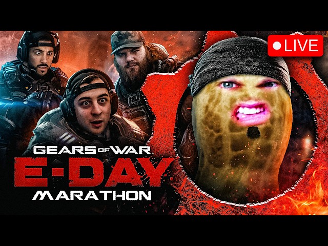 🔴LIVE | GEARS OF WAR: E-DAY | INSANE DIFFICULTY MARATHON | HUTCH X CLOAKZY X NICKMERCS | #BUNGULATE