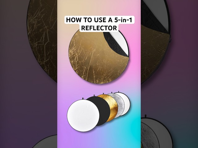How to Use a 5-in-1 Reflector | Beginner Photography Lighting Tips