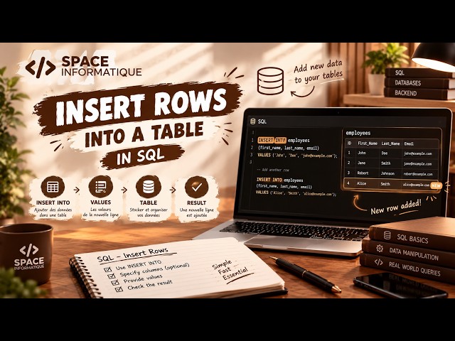 SQL : How to Insert Rows into a Table | INSERT INTO Tutorial for Beginners | Space Informatique