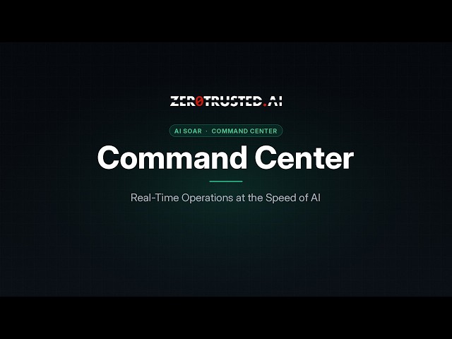 AI SOAR Command Center: your whole security posture on one screen | Part 1