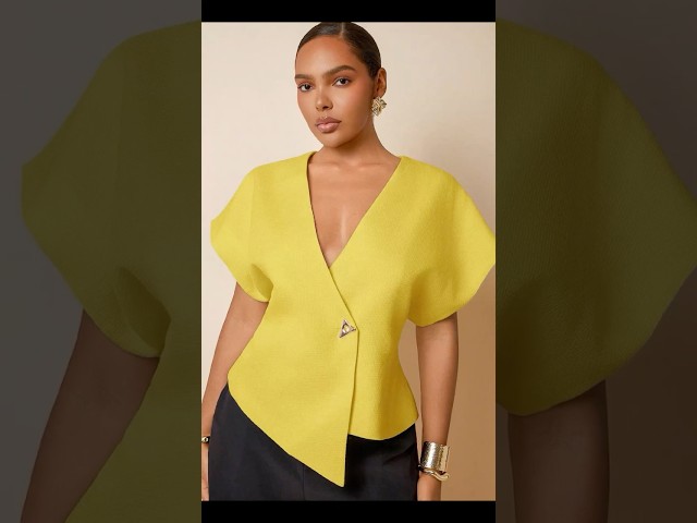 How To Cut and Sew a Stylish Overlap Asymmetric Top ||Step-By-Step Tutorial #ifashy #sewing