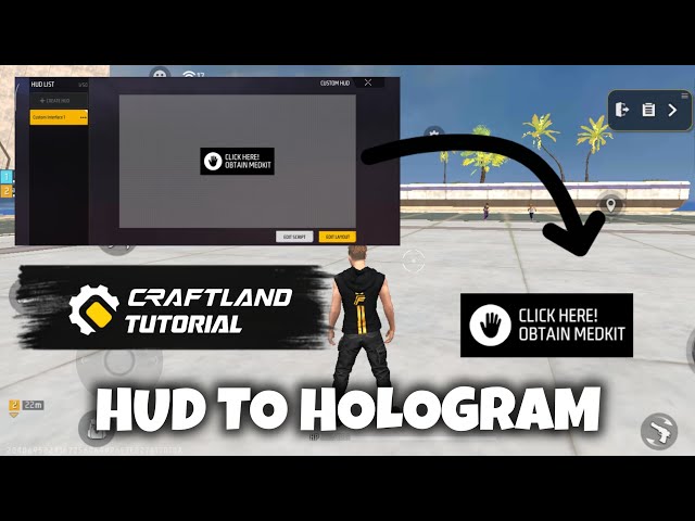 HOW TO MAKE HOLOGRAM HUD IN CRAFTLAND | HOLOGRAPHIC HUD SCRIPT