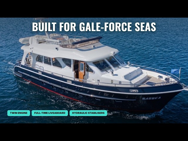 €595,000 STEEL Explorer Yacht Built to Handle Gale-Force Seas (Aquanaut Global Voyager 1500)