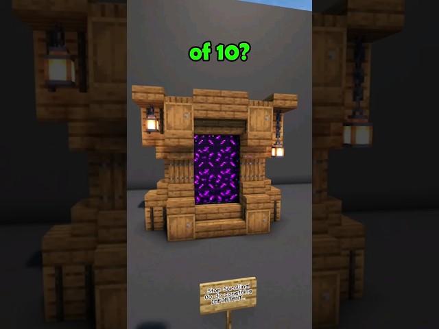 Minecraft Spruce Nether Portal 🔮 [Design Tutorial] #minecraft