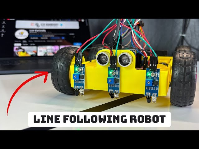 DIY Line Following Robot with Obstacle Avoidance | Arduino + L298N [Full Tutorial 2025]