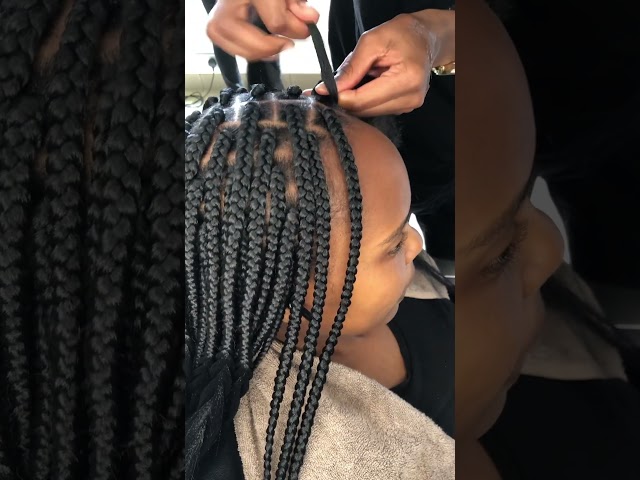Box braids 😊 #beginners #boxbraids #cornrows #tutorials