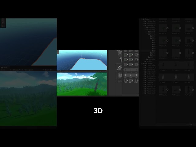 Create a Stunning 3D Scene in Unity in Just 5 Minutes  #gamedev #shorts