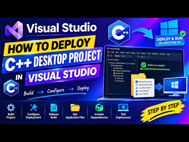 How to Deploy C++ Desktop Project in Visual Studio