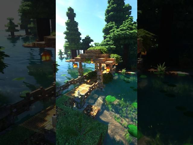 Minecraft EASY Bridge idea ! #shorts
