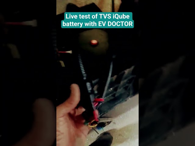 Live testing of TVS iQube battery with EV DOCTOR #electricvehicles #automobile #india