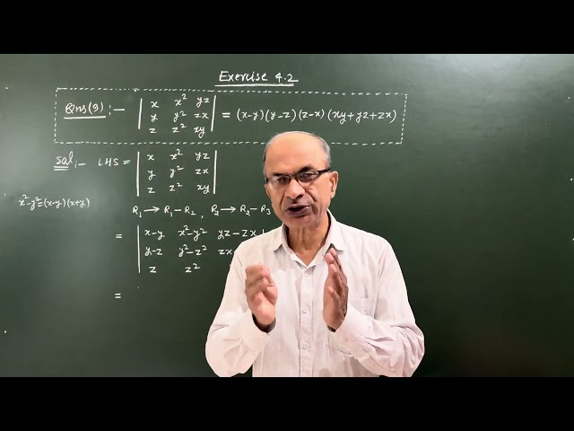 Lecture 09 | Determinants | class 12th NCERT | Exercise 4.2  (Determinants) | @guptasir 