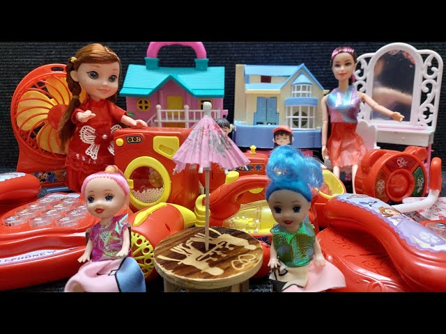 8 Minutes Satisfying Unboxing Barbie Princess Limited Edition Red Home Set Review ASMR