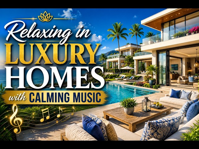 Relaxing in  Luxury Homes with Calming Music