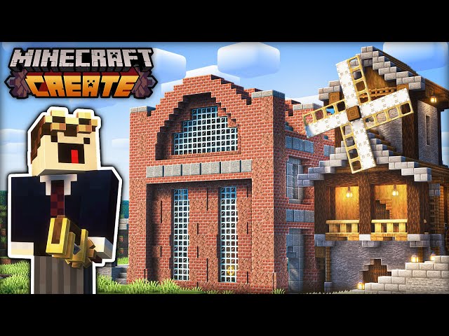 I Built the ULTIMATE CREATE WORKSHOP in Minecraft Create Mod