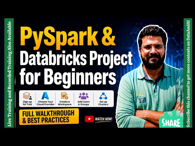 Databricks Tutorial for Beginners | PySpark Project | Part 7  #dataengineering