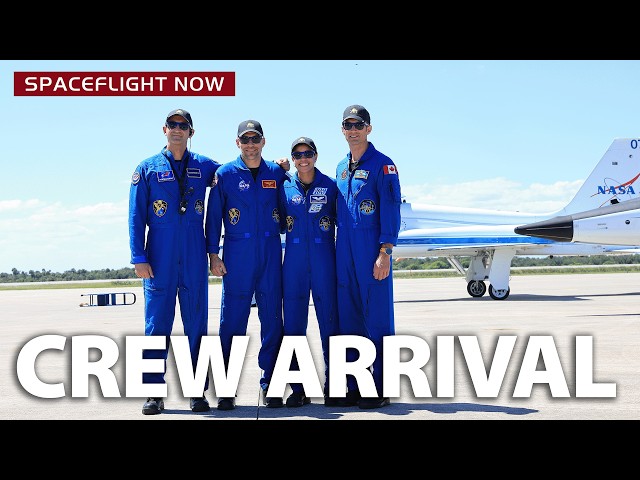 Next Space Station Crew arrive at launch site for SpaceX Dragon mission