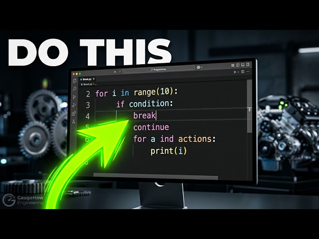 Python Loop Control Statements | break, continue & pass | Lec 23