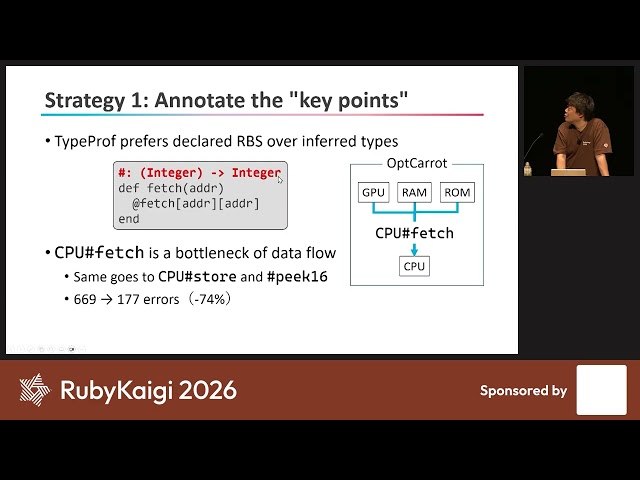 [JA] Practical TypeProf: Lessons from Analyzing Optcarrot / Yusuke Endoh @mametter