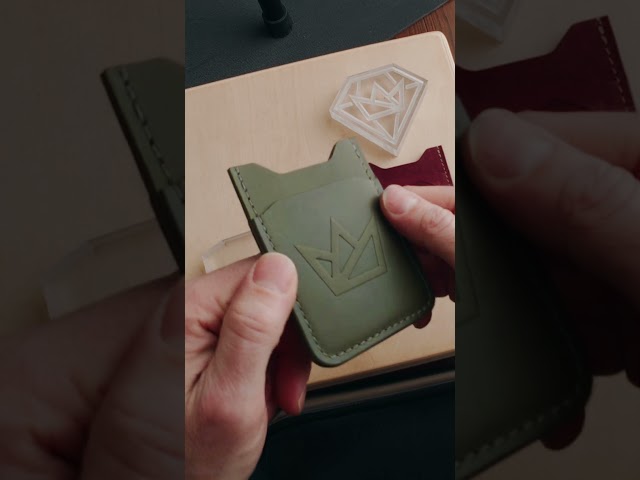 3D embossing leather wallet!