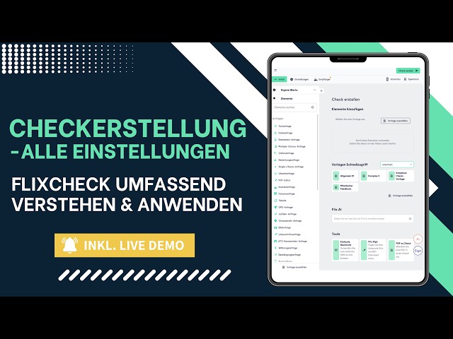 Checkerstellung - von Anfang bis Ende durchgeführt (inkl. Live Demo)