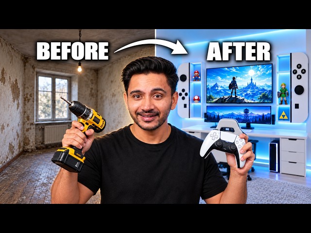 I BUILD MY NEW GAMING ROOM
