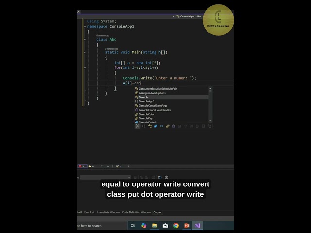 C# module | Array 'part 6' | CodeLearning