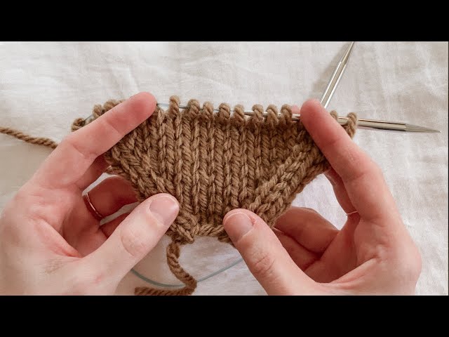 M1R / M1L: Make 1 Right / Make 1 Left increases knitting tutorial