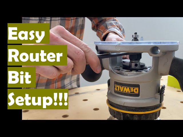 How to Set up a DeWalt Router | Easy Router Bit Setup