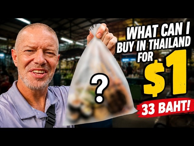 $1 Budget... What Can You Buy? 33 Baht Food Challenge