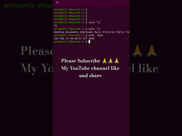 Linux Terminal Magic: Backtick (`) Use Explained in 30 Sec 🚀