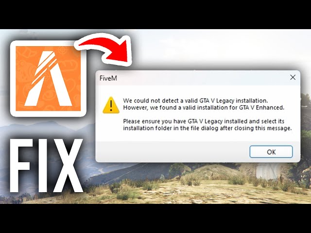 Fix We Could Not Detect a Valid GTA V Legacy Installation On FiveM - Step By Step
