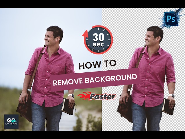 Remove Background in Photoshop in 30 Seconds | Convert Image to PNG (2026 Trick)#adobephotoshop