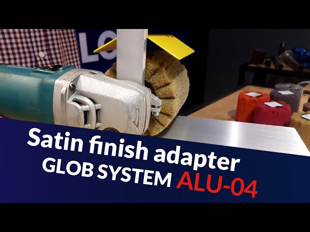 How to grind flat surfaces using a grinder and adapter - ALU 04 Satinizer.