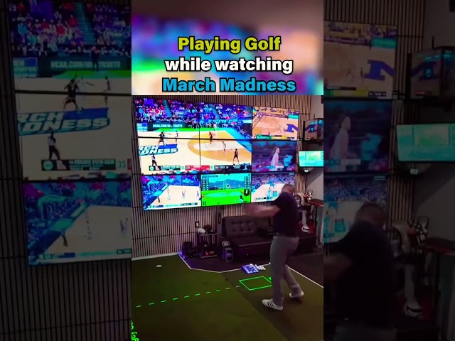I Accidentally Built the Greatest Sports Bar Ever Inside My Golf Simulator 🏀⛳