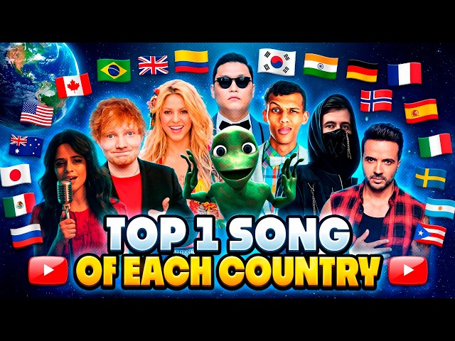 TOP 1 SONG of Each COUNTRY by Views (100 COUNTRIES)