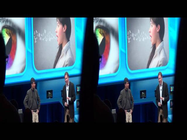 The Intel Press conference at the 2013 CES in 3D