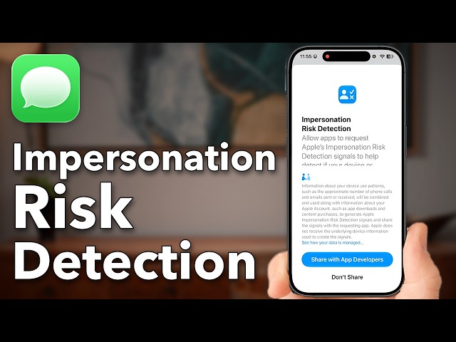 How To Turn On/Off Impersonation Risk Detection - New In iOS 27