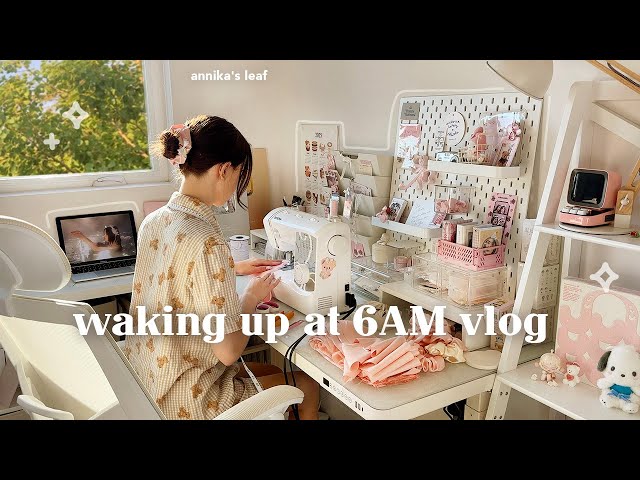 6am morning routine🌤️ work hard sleep early, summer heat makes me irritable, regaining my confidence