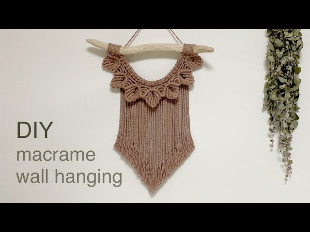 DIY | macrame leaves wall hanging