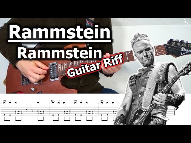 Rammstein - Rammstein Guitar Riff (with Tabs)