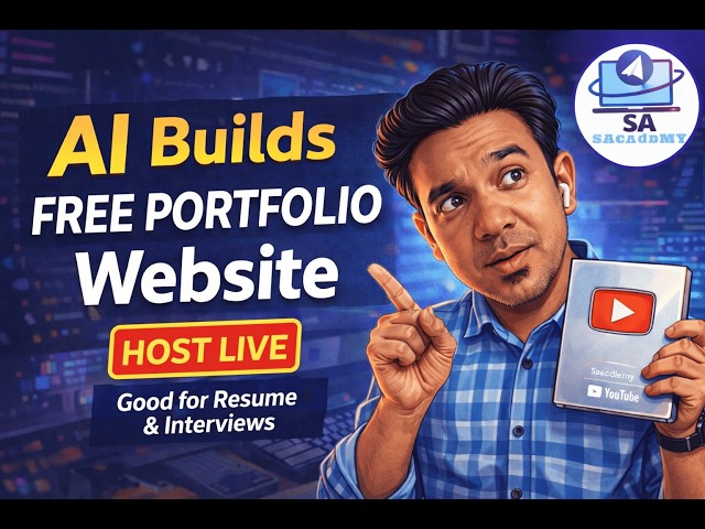 Build a FREE Portfolio Website Using AI & Host It Live (For Students)
