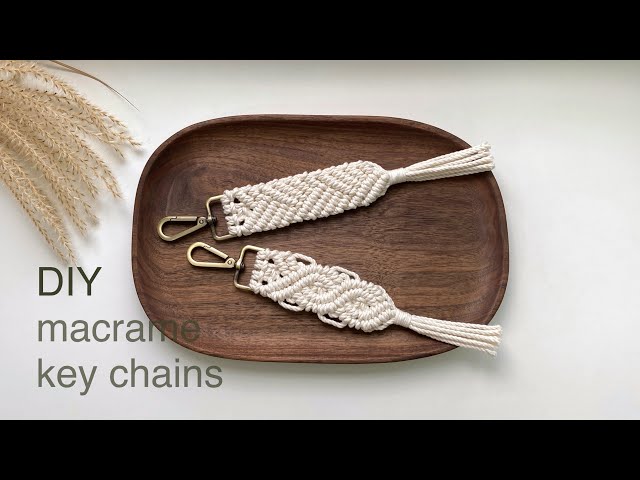 DIY | Macrame keychain tutorial, Easy handmade, Boho style
