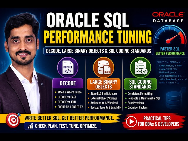 Oracle SQL Performance Tuning: DECODE, BLOB Storage & Coding Best Practices