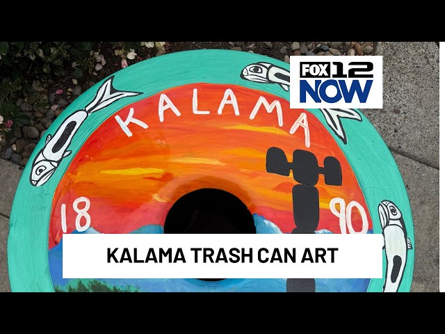 Kalama Trash Can Art