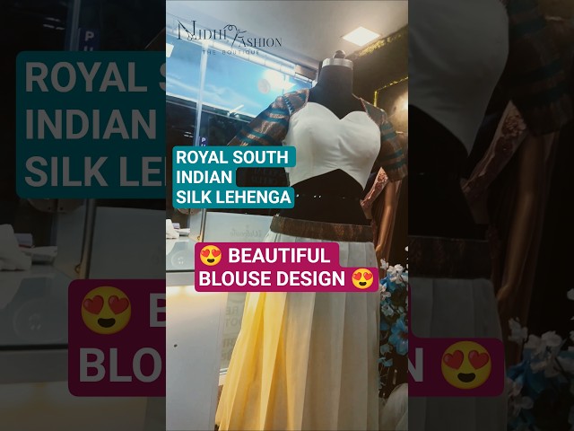 Beautiful South Indian Silk Lehenga & Blouse Design💖 Royal Bridal Look😍#shorts #youtubeshorts #viral