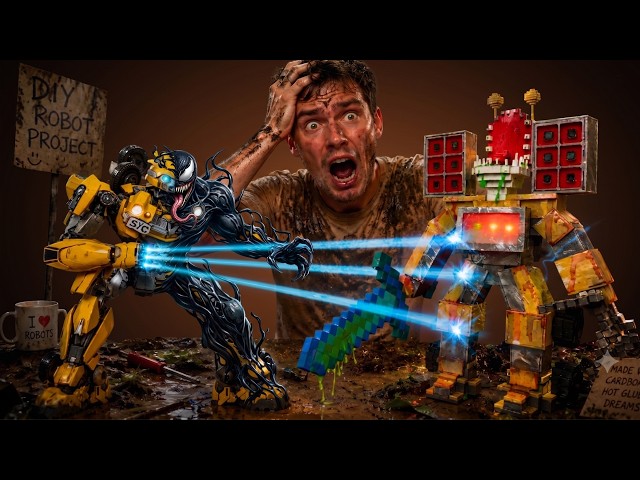 Minecraft Transformers vs. Venom Transformers - The Faceoff Between 2 Giant Transformers