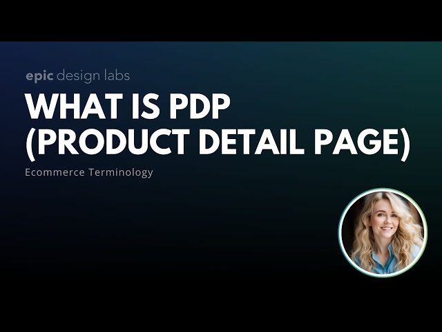 What is PDP in Ecommerce