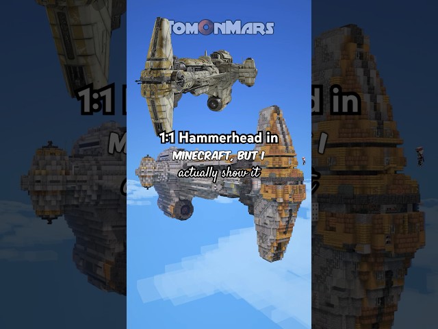 1:1 Hammerhead in Minecraft