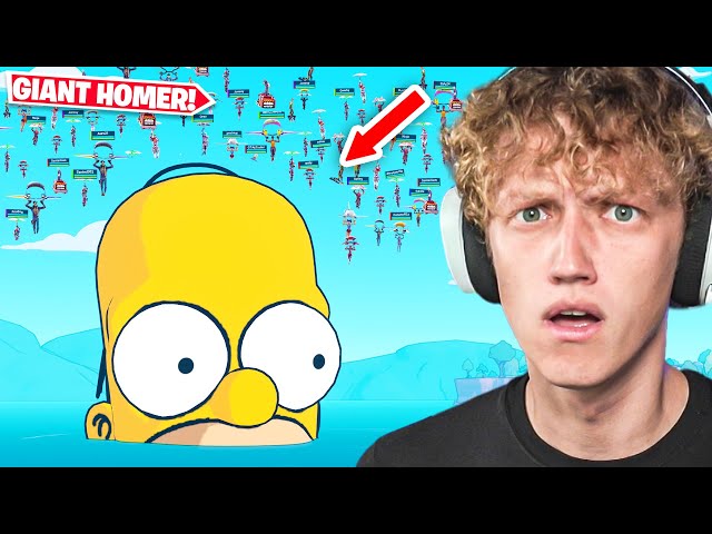 I Got The Entire Lobby To Land On GIANT HOMER In Fortnite! (Chapter 7 Event)