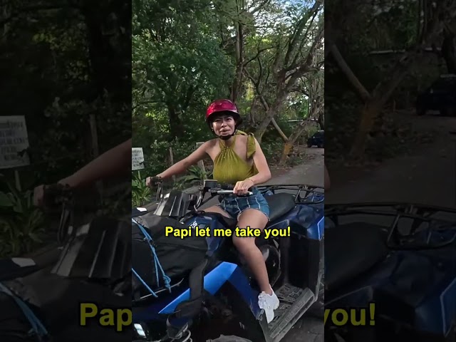 Nicaraguan Girl learns how to drive ATV 🇳🇮